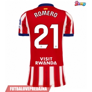 Lacne Ženy Futbalové dres Atletico Madrid Cristian Romero #21 2026-27 Krátky Rukáv - Domáci
